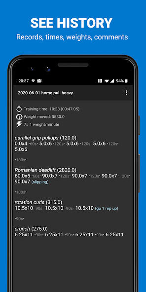 Bodybuilding Workout Log