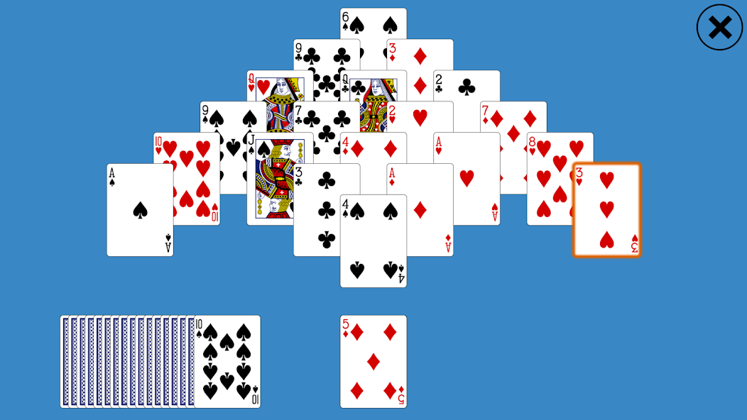 Classic Pyramid Solitaire