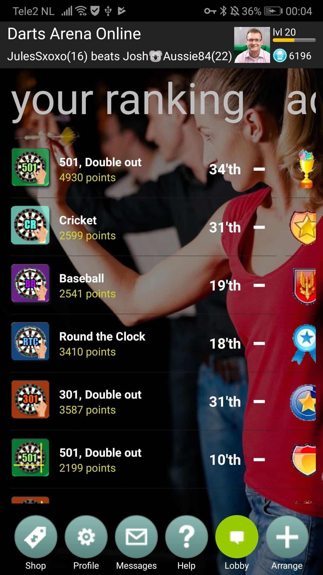 Darts Arena Online
