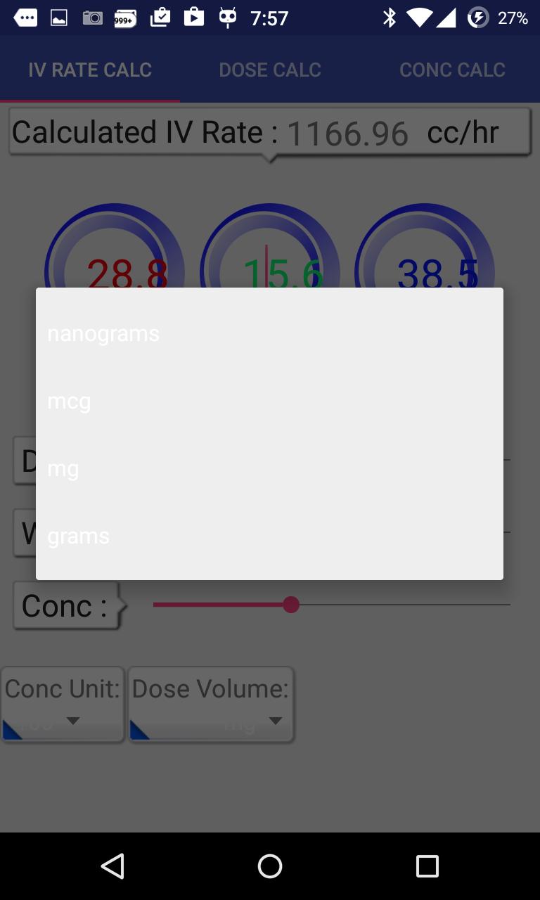 IV Drip Infusion : Drug Rate