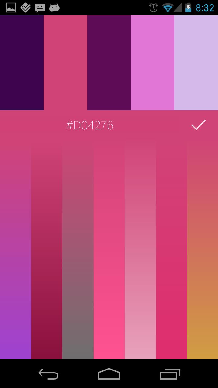 Color Collection, palettes