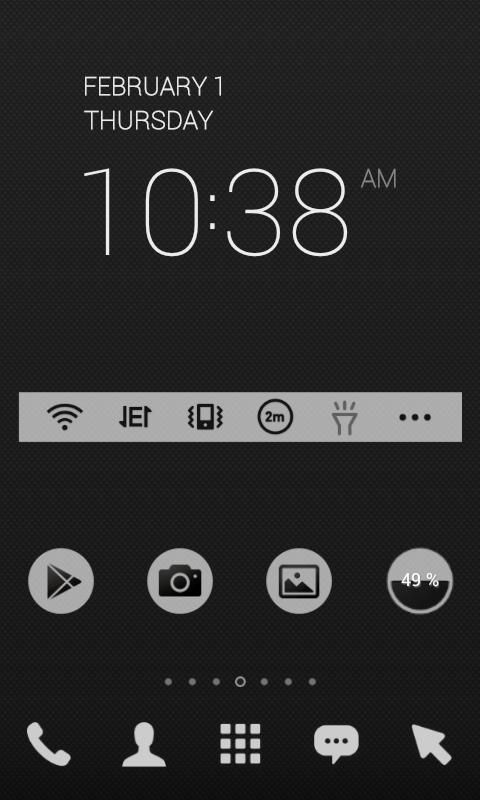 Grey In Black dodol Theme