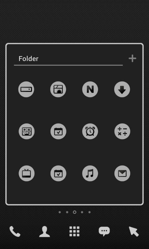 Grey In Black dodol Theme