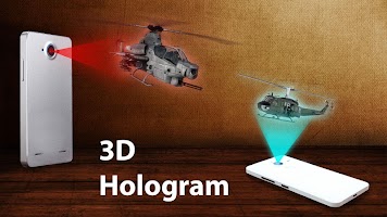 Helicopter 3D Hologram
