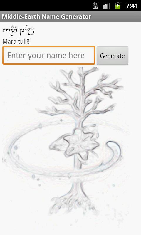 Middle-earth Name Generator