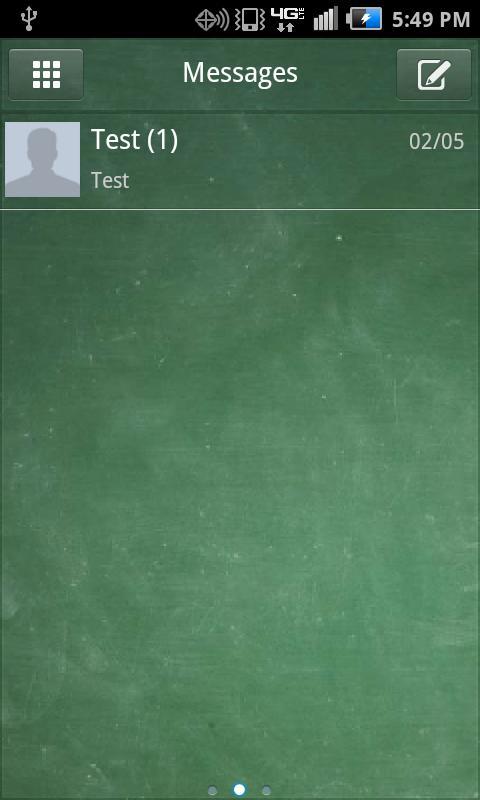 Chalkboard Go SMS Theme