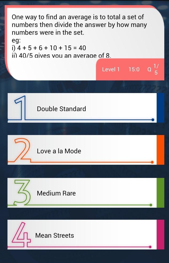 Mathematics Quiz