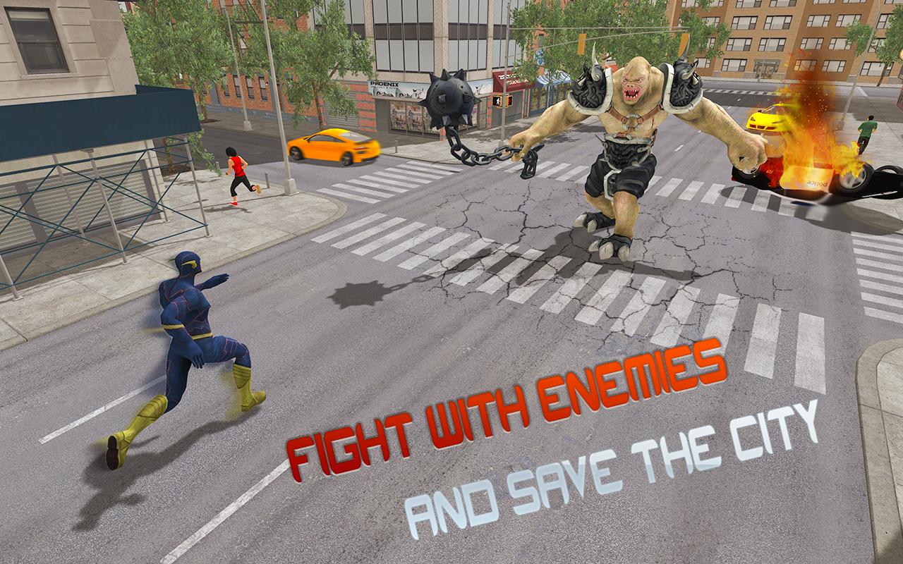 Superhero Flash Hero - Speed City Rescue Mission