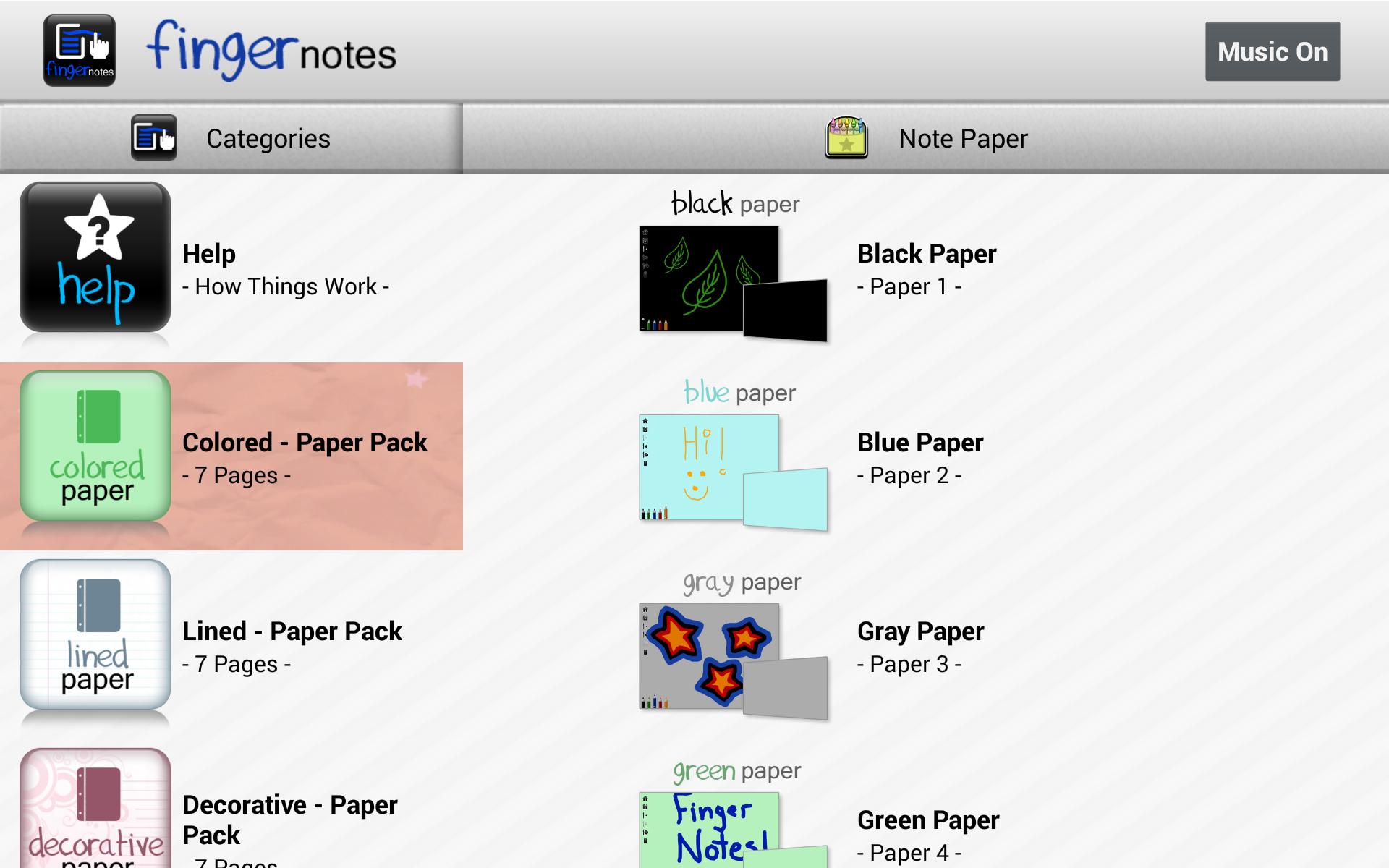 Finger Notes (Lite)