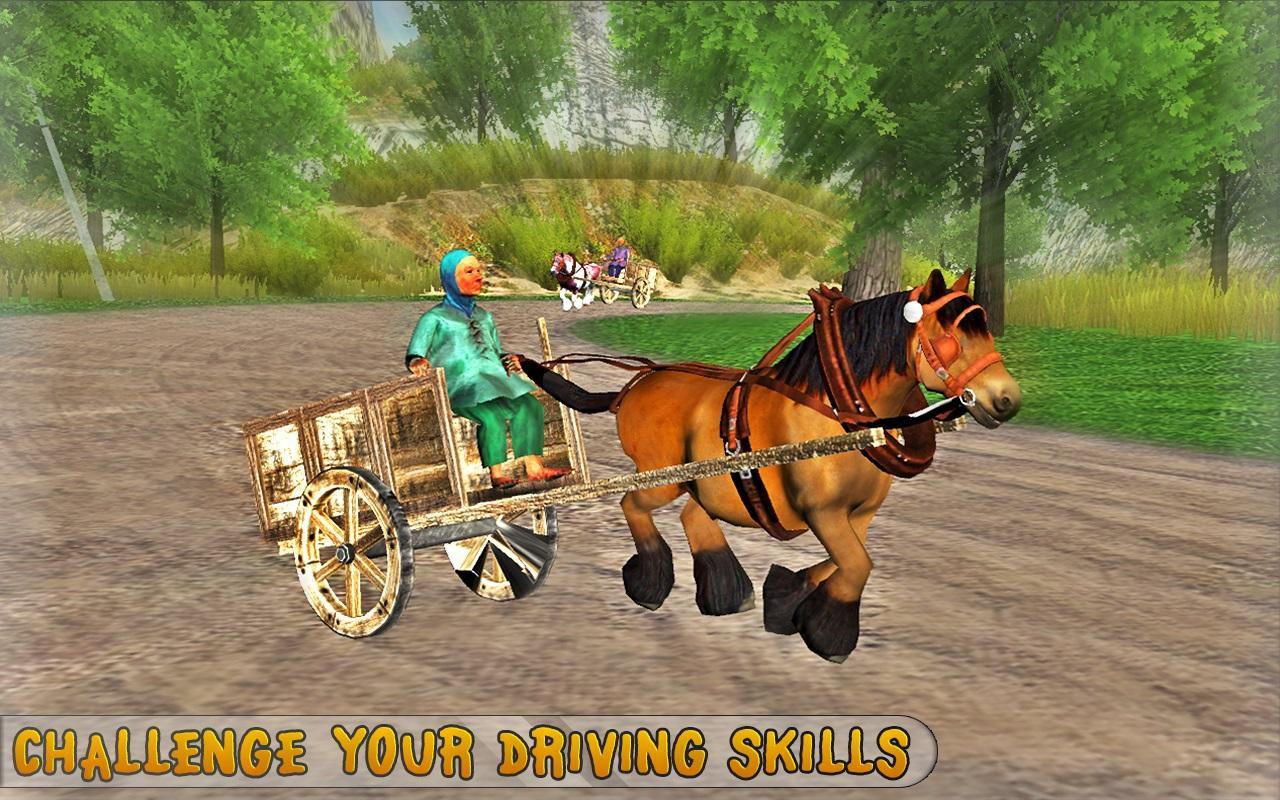 Real Horse Racing Cart Riding