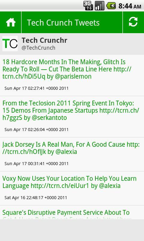 Tech Crunch Tweets
