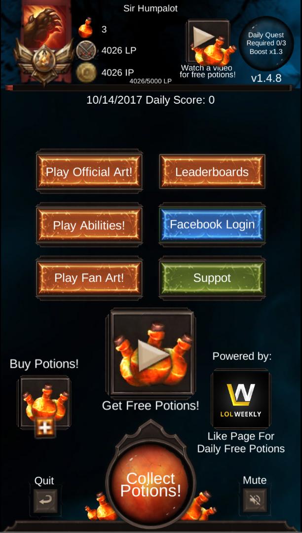FanQuiz: LoL
