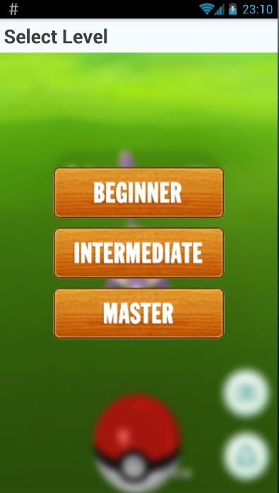 Quiz for Pokemon go
