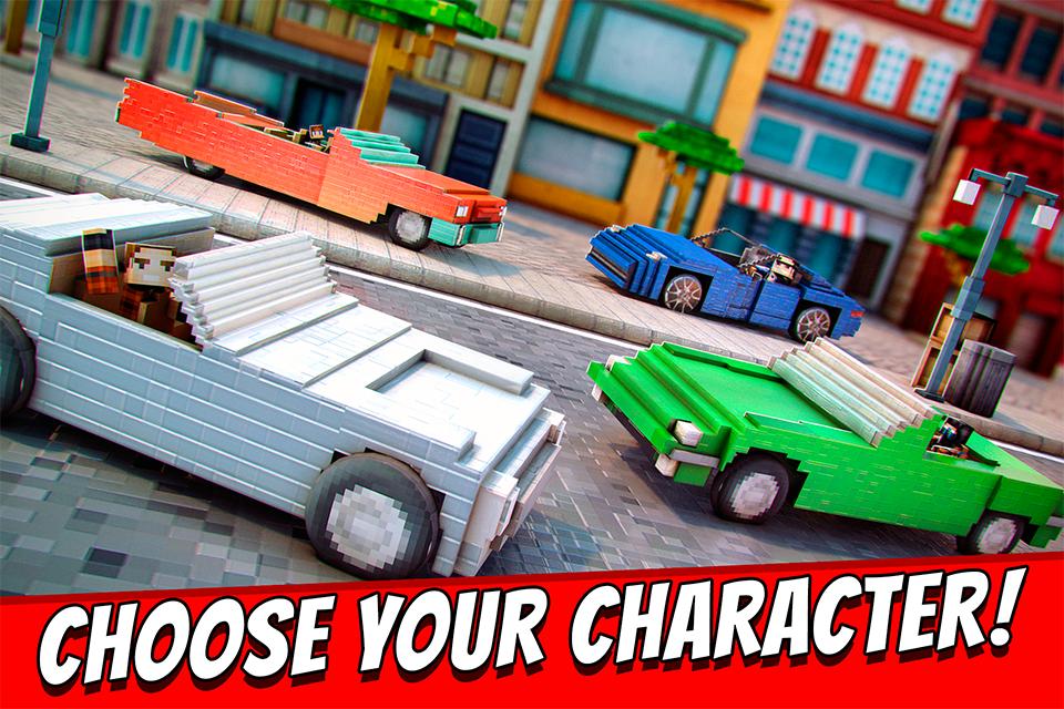 Survival Cars . Blocky Racing