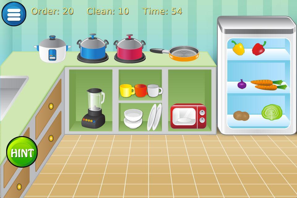 Clean house and kitchen