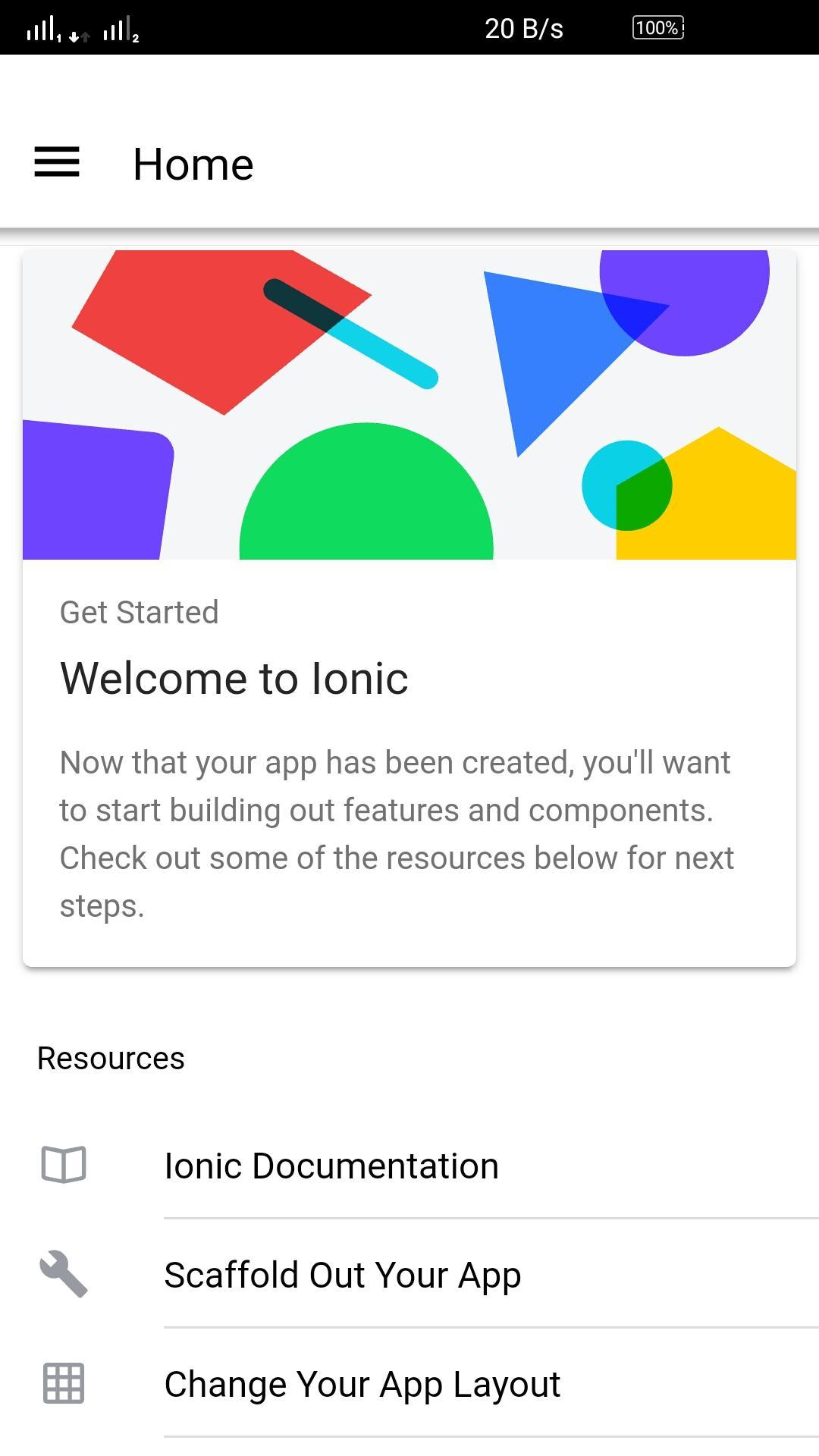 Ionic-Sample Demo