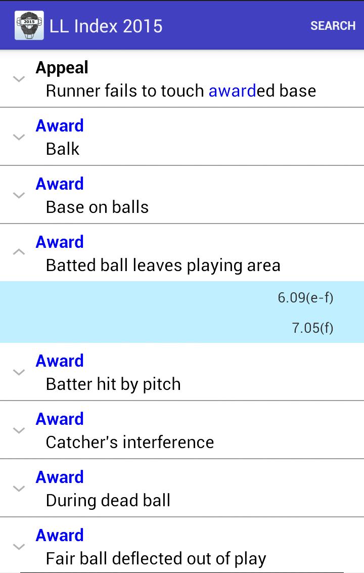 LLUmpires.com Rules Index 2015