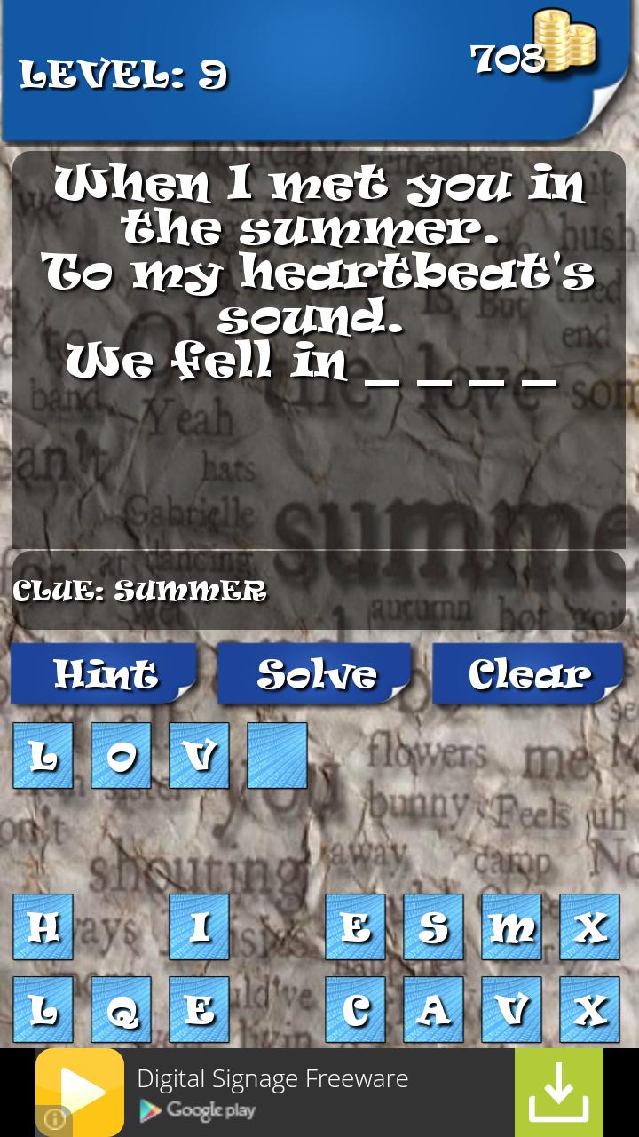 Music Lyric Quiz