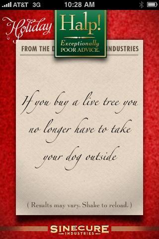 Holiday Advice