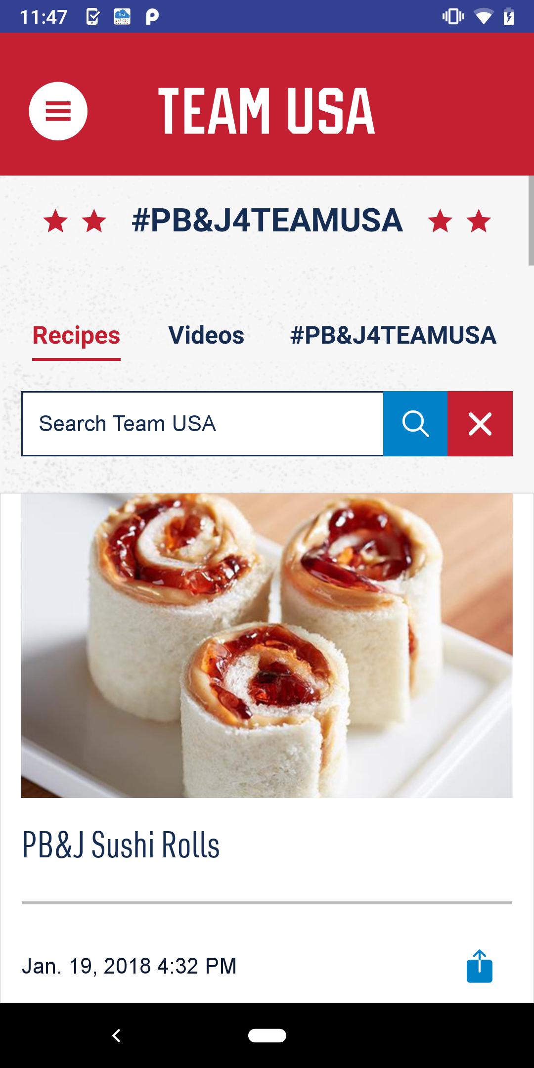 Team USA App