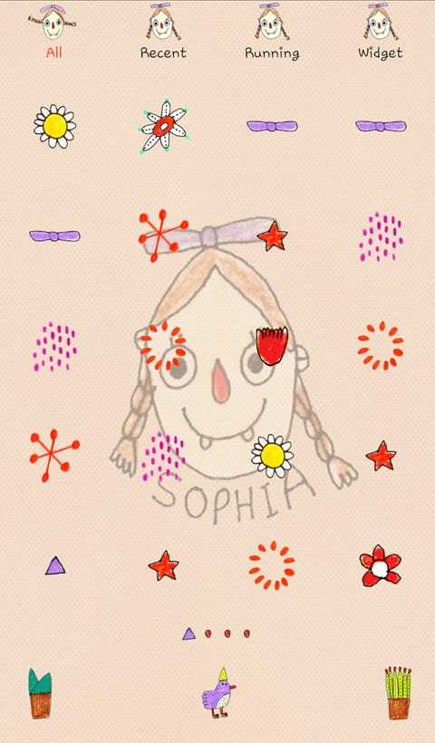 Excited Sophia Dodol Theme