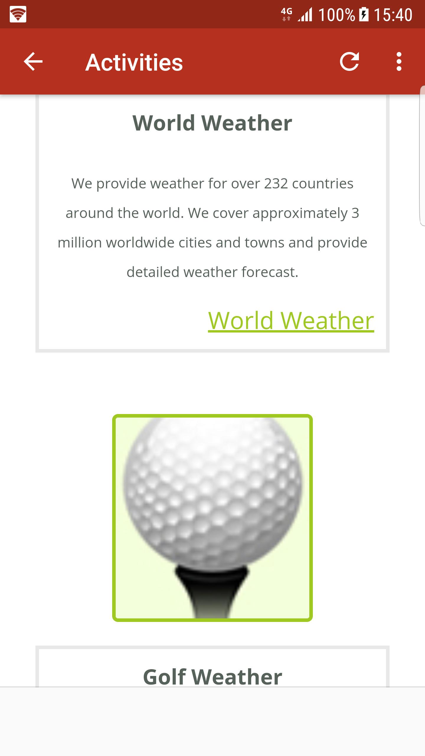 Wolrd weather (ALL)