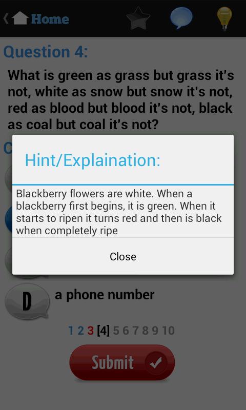 Riddle Quiz