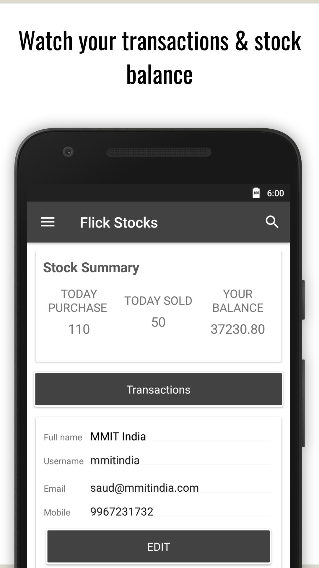 Flick Stocks Game