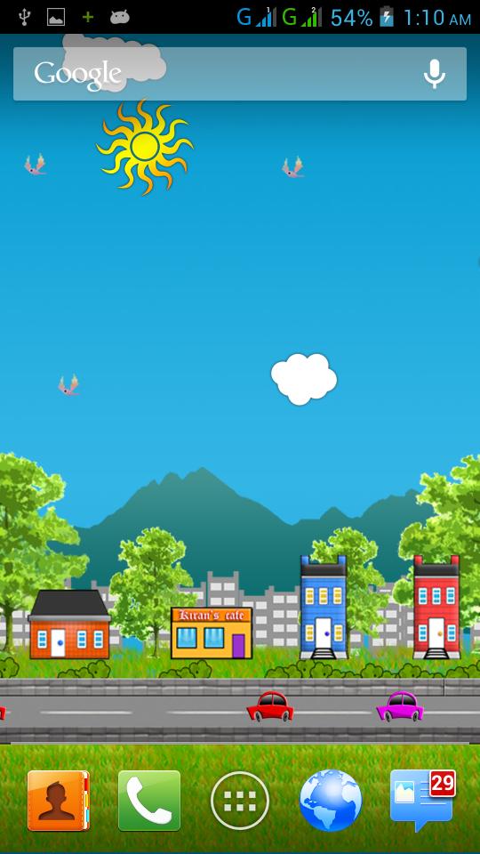 Virtual City HD Live Wallpaper