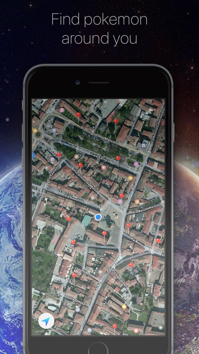 poke maps radar