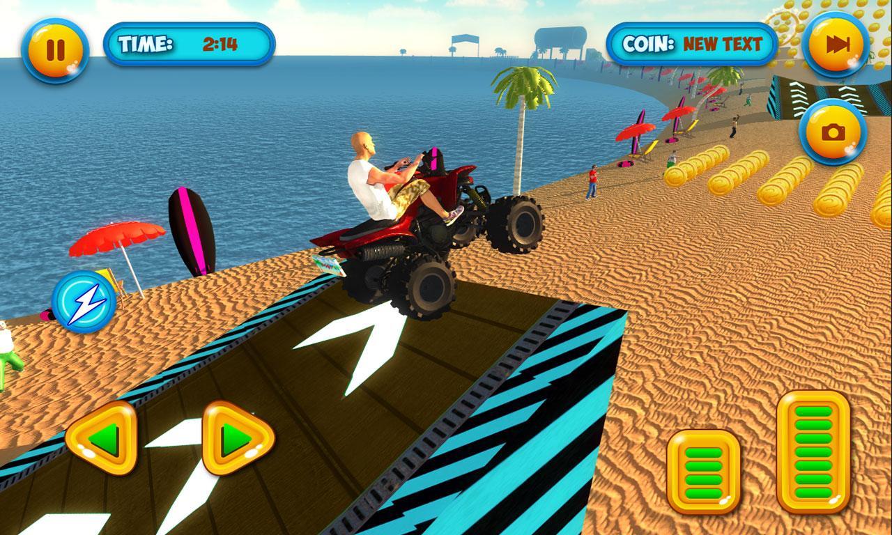Summer Beach Pogo Quad Stunts