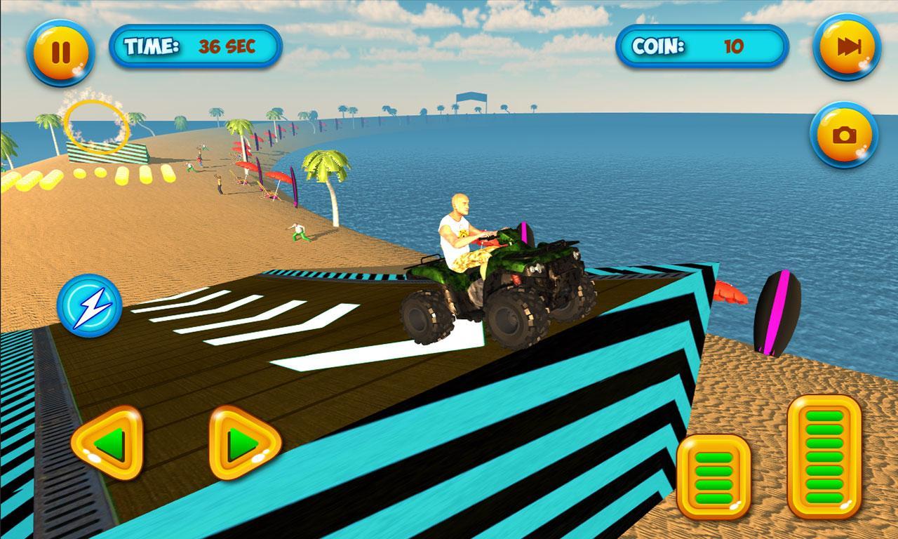 Summer Beach Pogo Quad Stunts