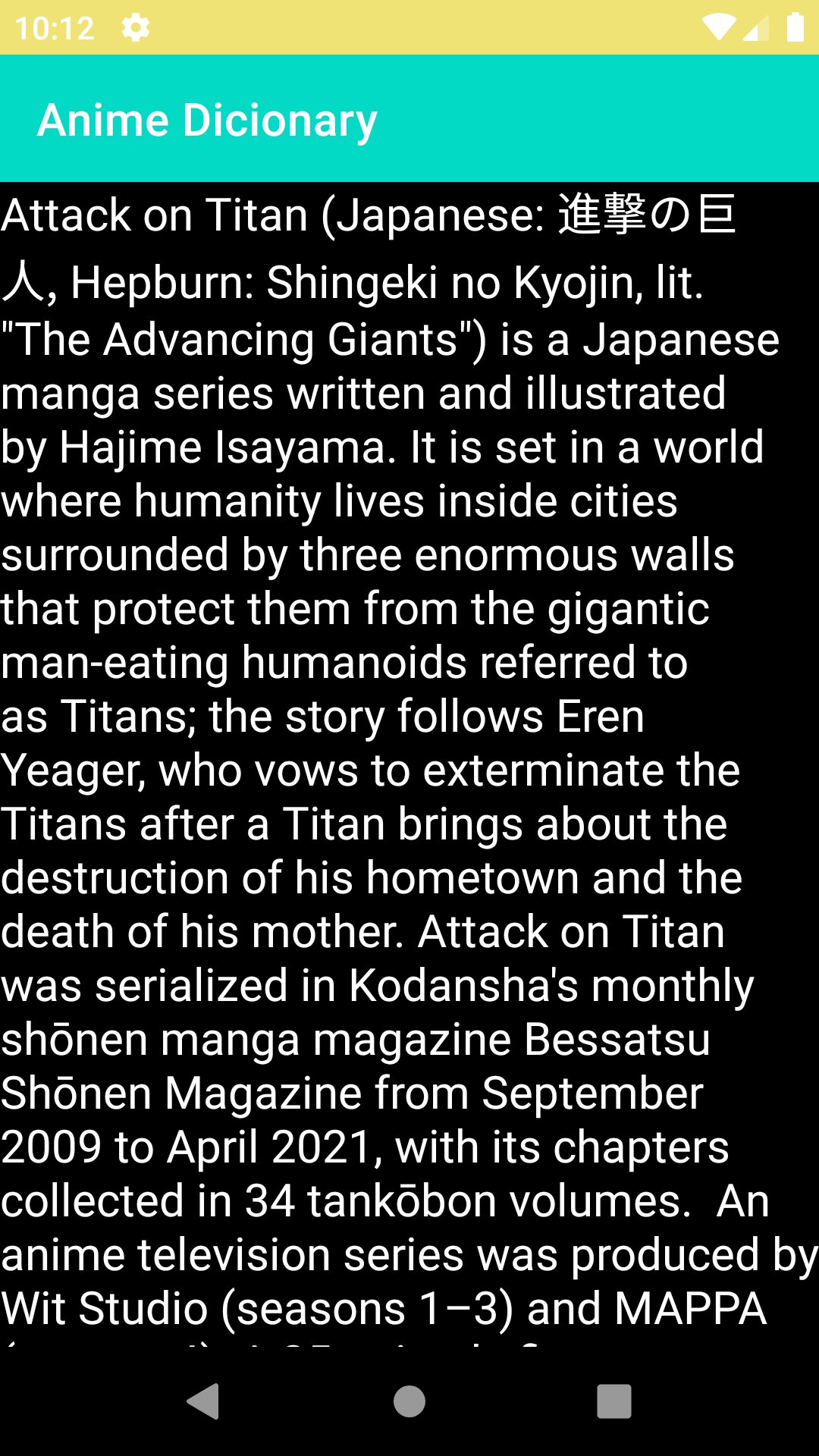 Anime Dictionary