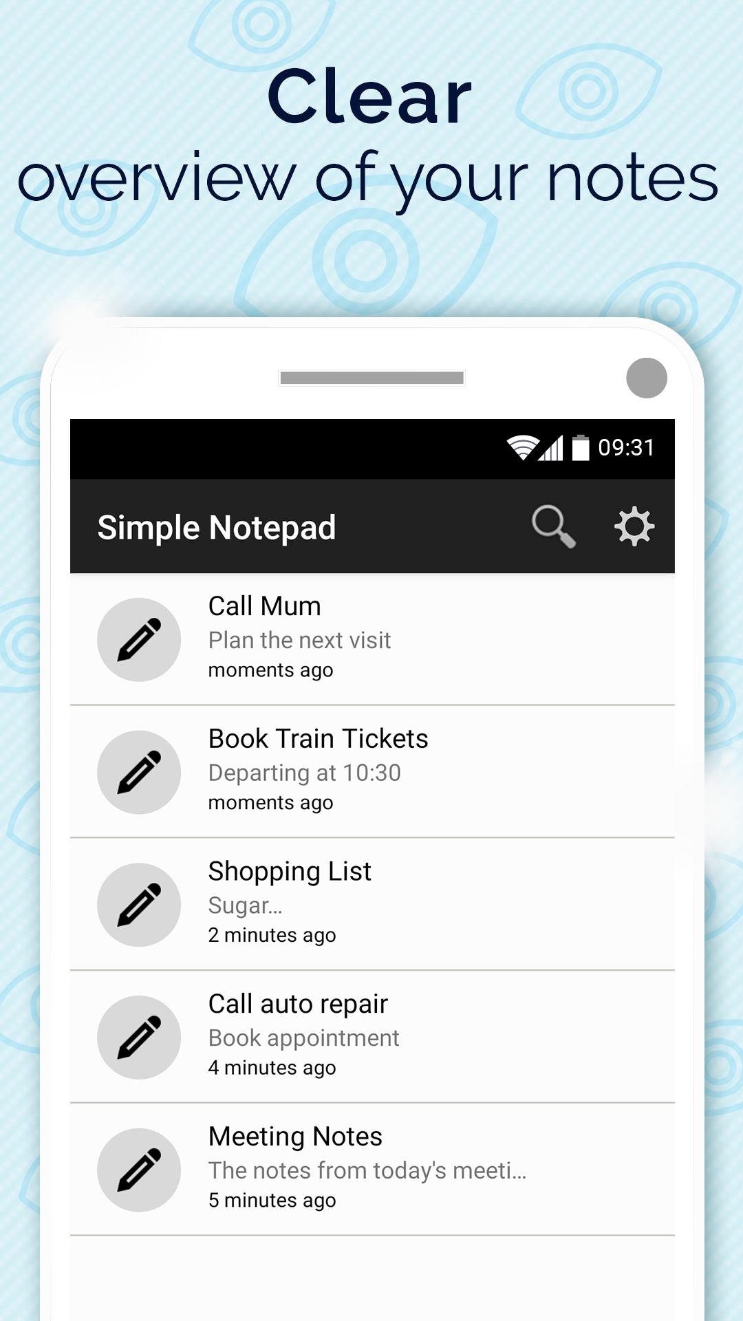 Simple Notepad with Caller ID