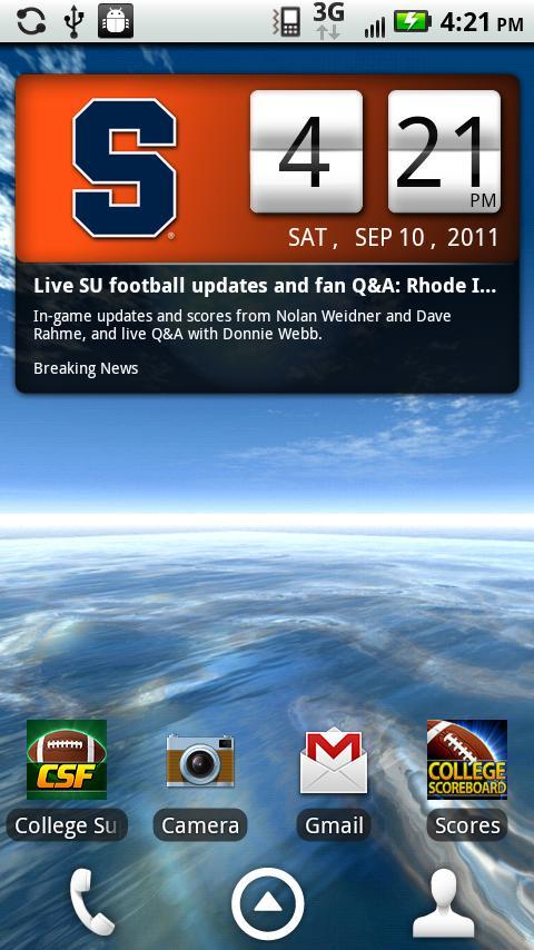 Syracuse Orange Live Clock