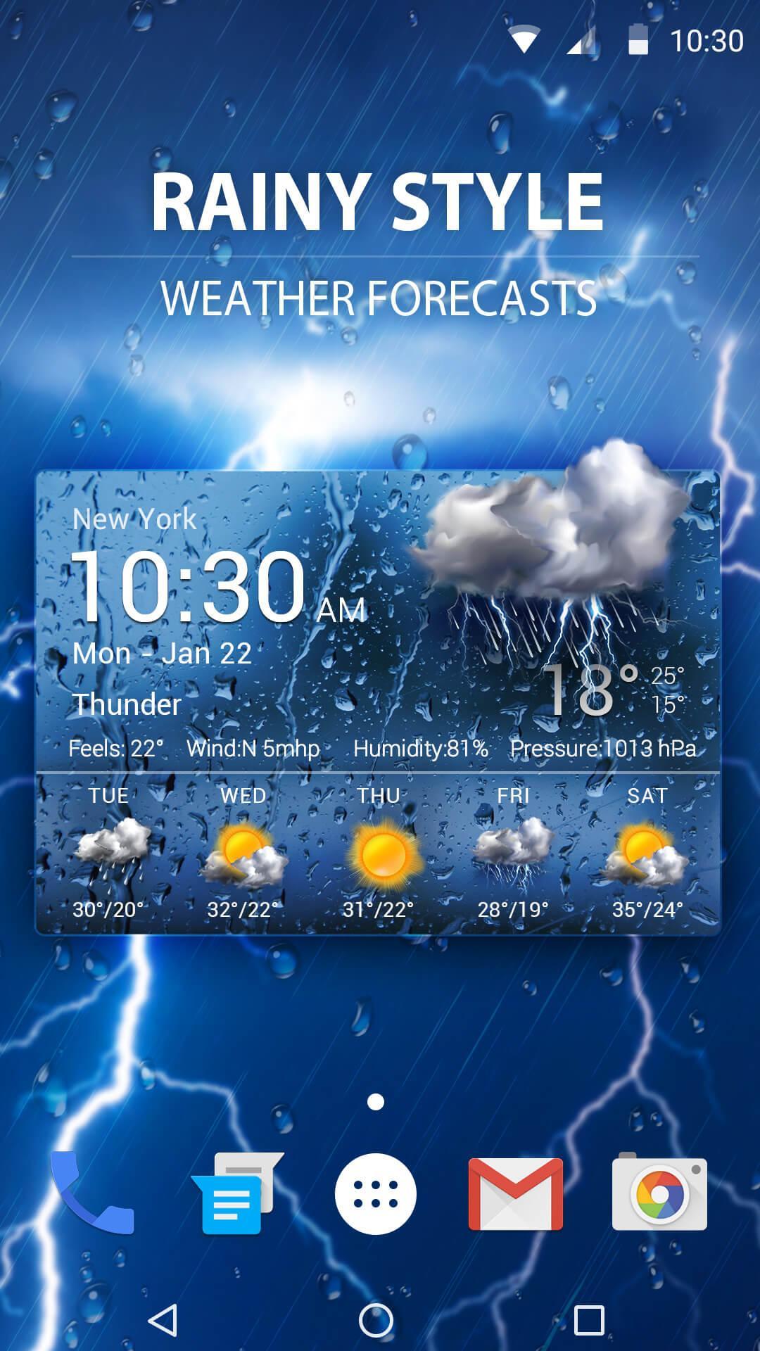 New 2018 Weather App & Widget