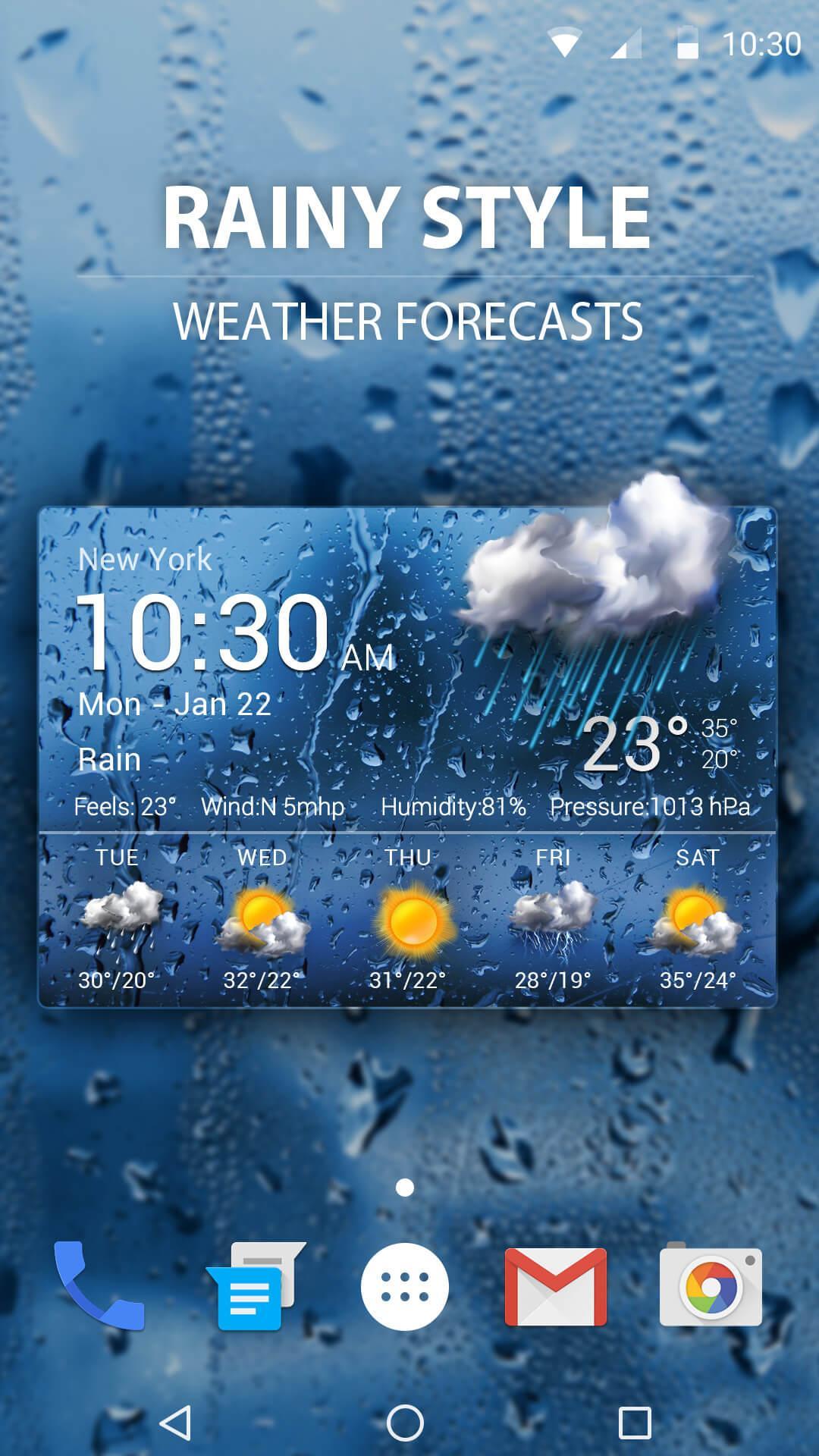 New 2018 Weather App & Widget