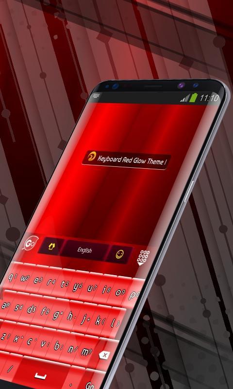 Keyboard Red Glow