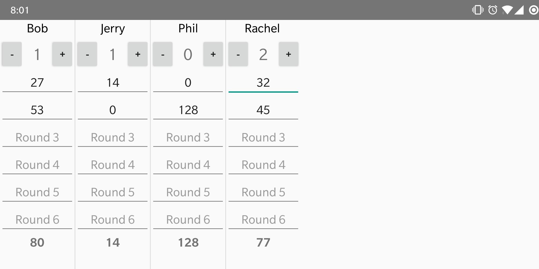 Bazonga Scorekeeper
