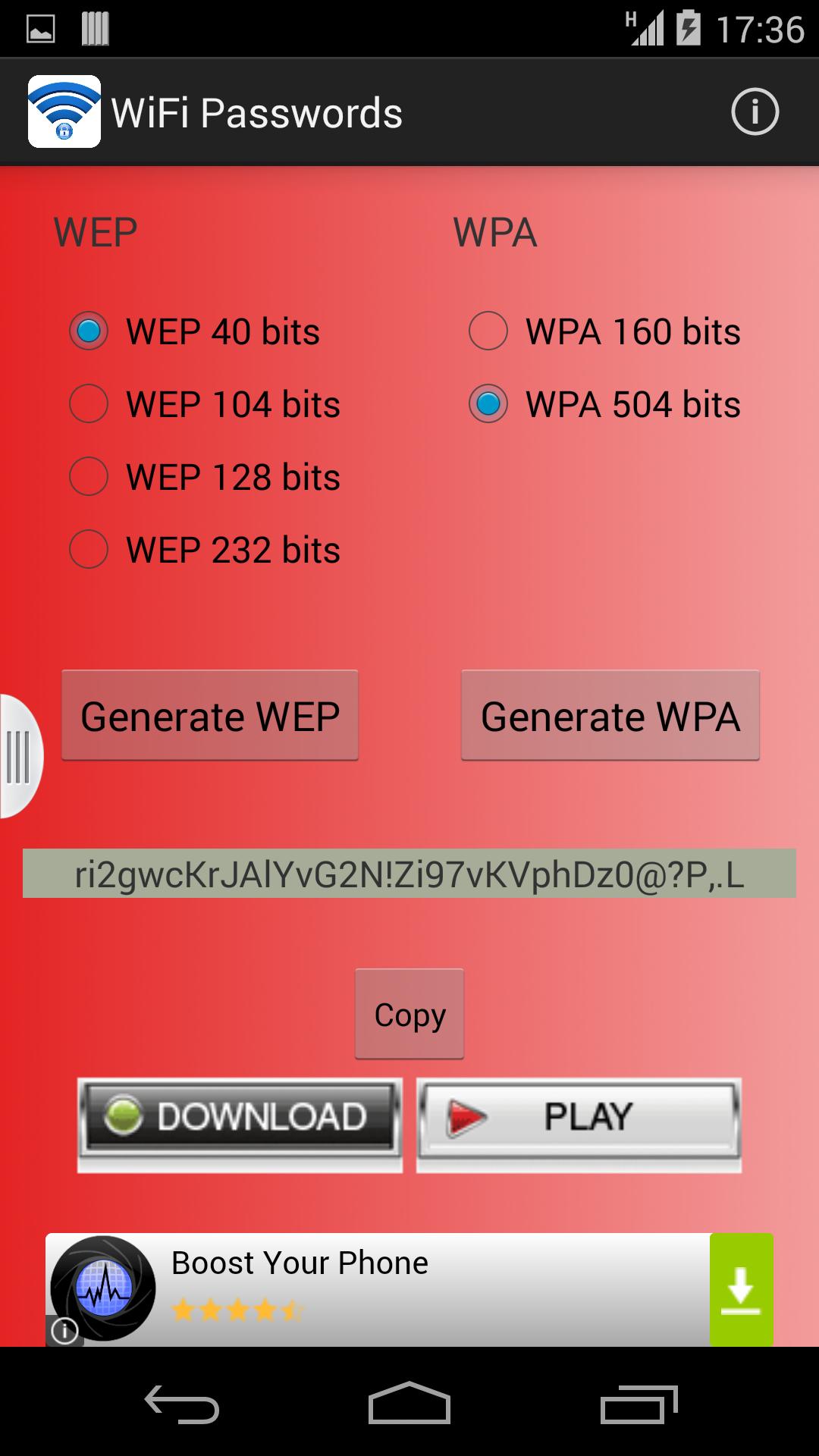 WiFi Passwords 2016
