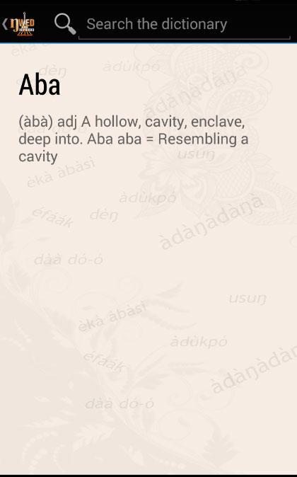 Ibibio Dictionary
