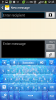 GO Keyboard Blue Sparkle